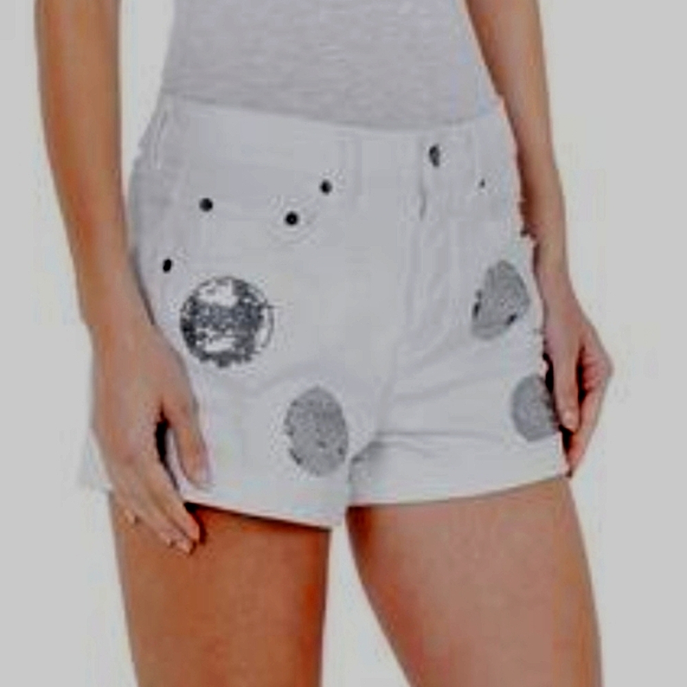 NWT Life's Oracle Shorts (White/Silver) - sass and bide